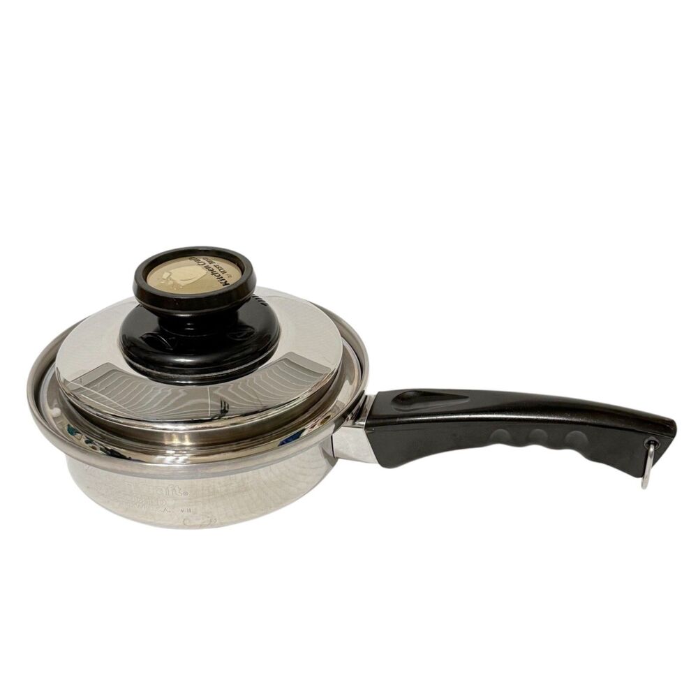 Kitchen Craft by West Bend 1 qt. Stainless Steel 7" Saucepan with Steam Vent Lid